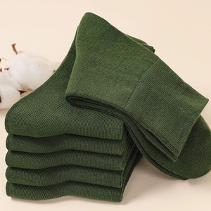 Chaussettes d'équipage confortables de haute qualité pour la maison des jeunes lieux de travail formels entraînement de gymnastique Football Yoga-saison d'hiver personnalisable solide - Product Image 2