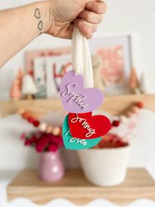 Cœur en bois décoratif Art Déco pour la Saint-Valentin, le mariage, le Ramadan, objet de décoration romantique pour la table à la maison, cadeau - Product Image 3