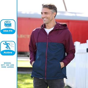 Design personnalisé Extérieur 100% Polyester DWR Ripstop Veste de course légère de haute qualité pour hommes Élégant - Product Image 2