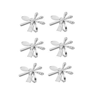 Premium Iron Napkin <b>Ring</b> Metal Fork Knife <b>Spoon</b> Set for Every Occasion Reliable Christmas Party Specials - Product Image 3