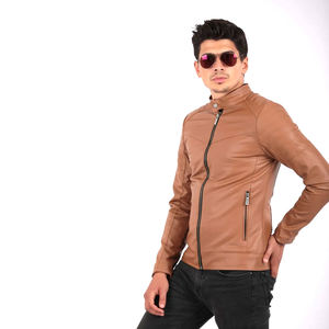 Primavera Casual Wear Motor empalmado 2023 chaqueta de cuero personalizada hombres otoño moda Biker chaquetas de cuero - Product Image 2