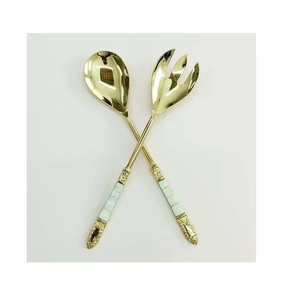 Cubiertos de latón atractivos con diseño de mango de resina Juego de cuchillos de queso con pieza de diseño único Más vendidos - Product Image 2