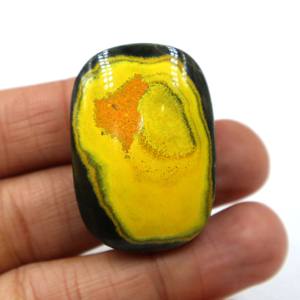 Jaspe Abejorro Natural, Cabujón de Piedra Preciosa, Jaspe Amarillo, Piedra Suelta Lisa, Proveedor Mayorista para Joyería - Product Image 1