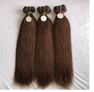 Exportación 100% de alta calidad de visón camboyano templo indio virgen 20 ''Color #4 extensiones de cabello de paquete recto proveedor de donante único - Product Image 1