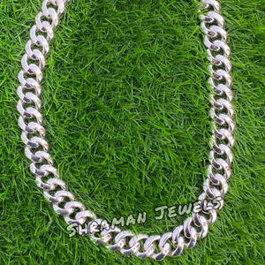 Chaîne cubaine en diamant moissanite de 20 mm, argent sterling 925 massif, style hip-hop, collier de 20 à 24 pouces à Miami - Product Image 6