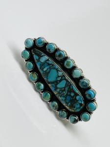 Pendentif Turquoise en Argent Sterling Naturel Pendentif de Mariage Pendentif de Mode Pendentif Bohème Pendentif en Argent Sterling - Product Image 3