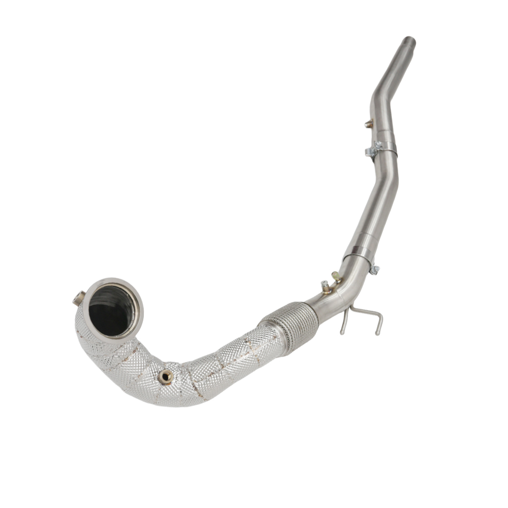 VantaFlow Stainless Steel 304 Straight Downpipe Exhaust With Heat Shield for VW Golf 8R MK8 2.0T 2021-2026