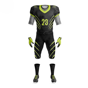 Meilleurs uniformes de football américain personnalisés pour adultes, respirants, imprimés par sublimation, 100% polyester, séchage rapide - Product Image 1