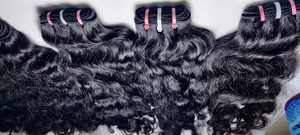 ผมมนุษย์บริสุทธิ์จากอินเดียสำหรับต่อผมแบบหลายประเภทผมลอนแบบหลวมธรรมชาติไม่ผ่านกระบวนการ - Product Image 5