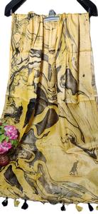 Handmade Silk Pashmina Shawls Jacquard Embroidered and Dyed with Customized Designs Ready for Customization Manufacturer - Product Image 2