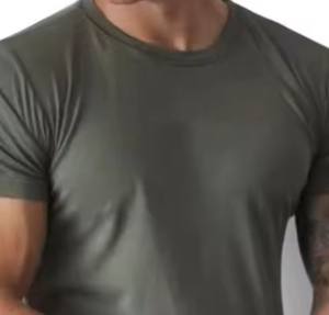 Belle Hommes Incurvé Nouvelle Arrivée T-Shirt Regular Fit Blanc 100% Coton 220 Grammes Séchage Rapide Respirant Conception Personnalisée En Gros - Product Image 2