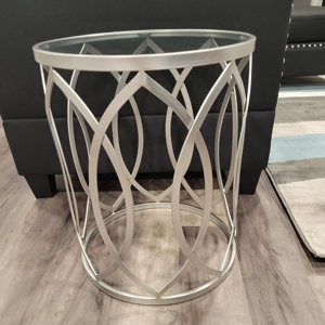 Mesa lateral de diseño Simple para sala de estar, mesa de café y té con marco de Metal occidental, con logotipo, estilo de construcción, novedad - Product Image 4