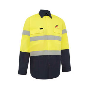 เสื้อใส่ทำงานแขนยาวสำหรับผู้ชายเสื้อใส่ทำงานระบายอากาศได้ดีเสื้อเชิ้ตแขนยาว - Product Image 1