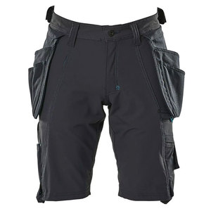 Shorts cargo décontractés en coton de haute qualité pour hommes, motif uni, haute visibilité, multi-poches, pour le travail et les activités de plein air - Product Image 5