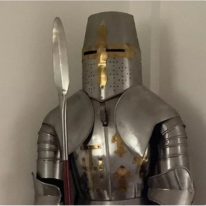 ชุดเกราะนักรบนักรบคอสเพลย์พร้อมการต่อสู้ของขวัญที่ดีที่สุดสำหรับเขา daddselling ชุดเกราะอัศวินเทมพลาร์คุณภาพสูง | อัศวินครูเสด - Product Image 2