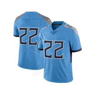Camiseta de Fútbol Americano para Hombre, Talla Grande, Transpirable, Cómoda, de Bajo Precio, para Verano, Manga Corta, 100% Poliéster, Absorbe la Humedad - Product Image 3