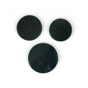 Piedra preciosa negra natural de 12mm al por mayor, forma de moneda redonda, precio de fábrica, ¡Compre Ahora! - Product Image 1