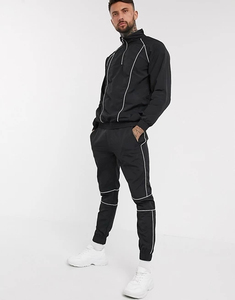 Sudadera con capucha y cremallera para deportes de invierno de alta calidad para hombre, chándal con estampado sólido, Jersey cálido para correr, gimnasio, ropa deportiva - Product Image 4