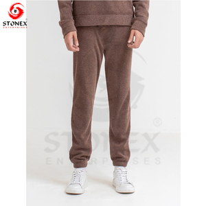 High Quality Lightweight Fleece Jogger Set Custom Logo Men's Sweatpants Casual Style with <b>Elastic</b> Waist Closure - Product Image 1