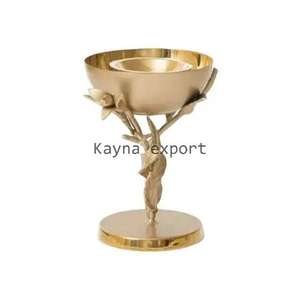 Nouvellement conception artisanat métal fleur laiton plaqué fantaisie brûleur d'encens maison parfum utiliser porte-encens décoration - Product Image 3