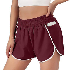 Women's Casual Shorts Breathable Quick Dry 100% Cotton Knitted Fabric <b>Lace</b> Mid <b>Elastic</b> Waist Drawstring Closure Pockets Light - Product Image 5