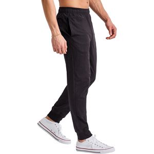Pantalons de jogging décontractés unisexes personnalisés, coupe longue et régulière, taille élastique, 3 poches, 100% coton, pantalons de sport OEM - Product Image 3