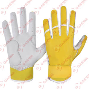 Vente en gros de gants de frappe de baseball Cabretta de la meilleure qualité en cuir avec logo personnalisé gants en cuir réglables et respirants - Product Image 1
