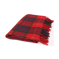 Mantas de Picnic Rojas Fazer de Alta Calidad al Mejor Precio, Recién Llegadas, 75% Lana Reciclada, Tejidas por un Fabricante Indio