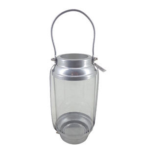 Bougeoir décoratif à la maison de conception moderne de couleur d'argent de nickel votif en forme de carré en métal pour la décoration de Noël de mariage - Product Image 4