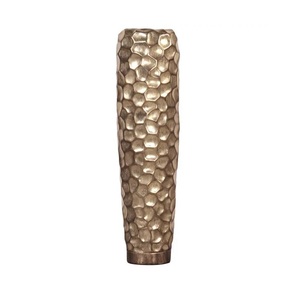 Handmade Decorative Aluminum Flower <b>Vase</b> Home Hotel Party Decoration Use Silver Plated Finishing Metal Flower <b>Vases</b> - Product Image 3