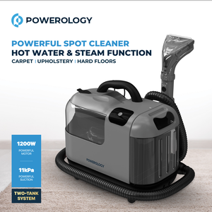 Powerology điện Thảm sạch mạnh mẽ nước nóng & hơi nước chức năng ướt & khô làm sạch cho xe ô tô khách sạn nhà để xe - Product Image 5