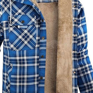 Sweat à capuche en flanelle pour homme avec poche avant, capuche et cordon de serrage réglable, matière douce et confortable - Product Image 6