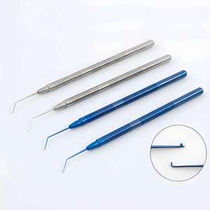 Gancho muscular Manual de acero inoxidable quirúrgico Hosanna, instrumento oftálmico reutilizable, clase II, uso hospitalario, embalaje personalizado - Product Image 5