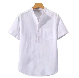 Camiseta de Cuello Redondo de Algodón Tejido con Logotipo Personalizado para Hombre, Venta al por Mayor, Manga Corta, Color Sólido, Ropa Casual, Ajuste Suave y Transpirable BD - Product Image 2