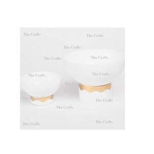 Cuencos para servir comida de diseño fabuloso con la mejor calidad de color blanco hierro diferentes tamaños cuencos para aperitivos - Product Image 1