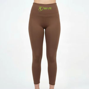 <b>Women</b> High Waist Cocoa Dust Gym <b>Leggings</b> Custom OEM <b>Compression</b> Yoga Pants Fitness Activewear - Product Image 1