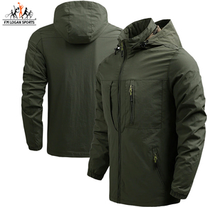 <b>Green</b> Color Customize Stylish Breathable <b>Men</b> Winter Wear Windbreaker <b>Jackets</b> BY FM LOGAN SPORTS - Product Image 4