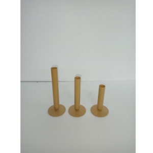 Handmade Metal Candle Holder Orange Color Inspired Nordic Scandinavian Design Eco-Friendly Durable Heat Resistant Christmas Home - Product Image 5