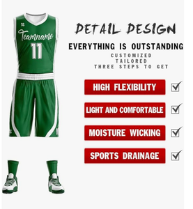 ชุดบาสเก็ตบอลแบบกลับด้านได้สำหรับผู้ชายและเยาวชน พิมพ์ชื่อและหมายเลขส่วนตัว ชุดกีฬา ไซส์ใหญ่ - Product Image 3