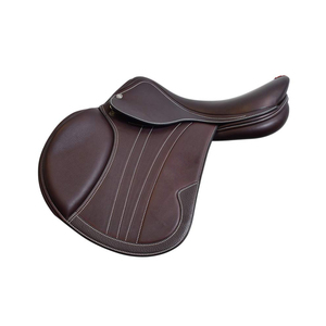 Sillín de caballo occidental de cuero Premium con asiento acolchado, correas de estribo ajustables, diseño duradero para un uso cómodo - Product Image 1