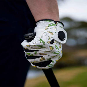 Logo personnalisé Cabretta Gants de golf en cuir antidérapant, souple et respirant - Product Image 4