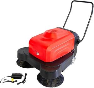 Best quality 41.3" <b>Battery</b>-Powered Walk-Behind Floor Sweeper, <b>Triple</b> Brushes, Water Sprinklers - Product Image 1