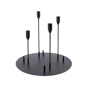 Bougeoirs modernes faits à la main de style antique en or argenté noir mat et poli pour les moments romantiques Technique de soudage - Product Image 3