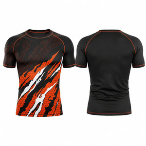Camiseta Deportiva de Manga Corta para Hombre, con Estampado Tribal, de Secado Rápido, de Poliéster, para Actividades al Aire Libre - Product Image 1