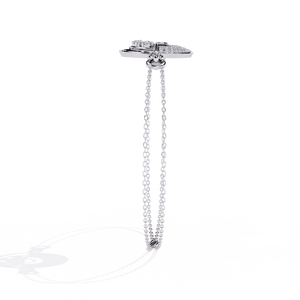 Magnifique bracelet et jonc en or 18 carats avec diamants de laboratoire, accessoire de bijouterie luxueux - Product Image 1