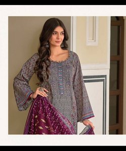 Ropa islámica Mujeres Abaya con estilo clásico de Arabia Saudita Vestido modesto y Hijab Dupatta - Product Image 5