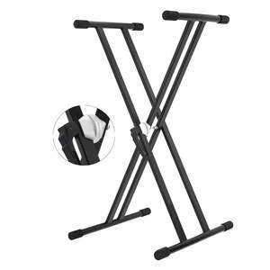 5 Core <b>Keyboard</b> Stand Dual X Shape Gear Adjustable Foldable Portable Key Board DJ Controller Stands - Product Image 1