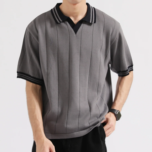 Polo pour homme 100% coton coupe régulière brodé logo d'entreprise motif anti-rides style décontracté OEM service - Product Image 5