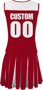 Estilo perfecto Mujeres Cheer líder Uniforme Venta caliente antiarrugas de alta calidad mujeres Cheer líder Uniforme con mangas cortas - Product Image 3