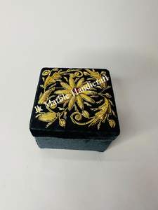 Perfect Pattern Beautiful Shanell And Silk Fabric Jewelry <b>Storage</b> Solution <b>Box</b> Handmade Wholesale Best Price - Product Image 4